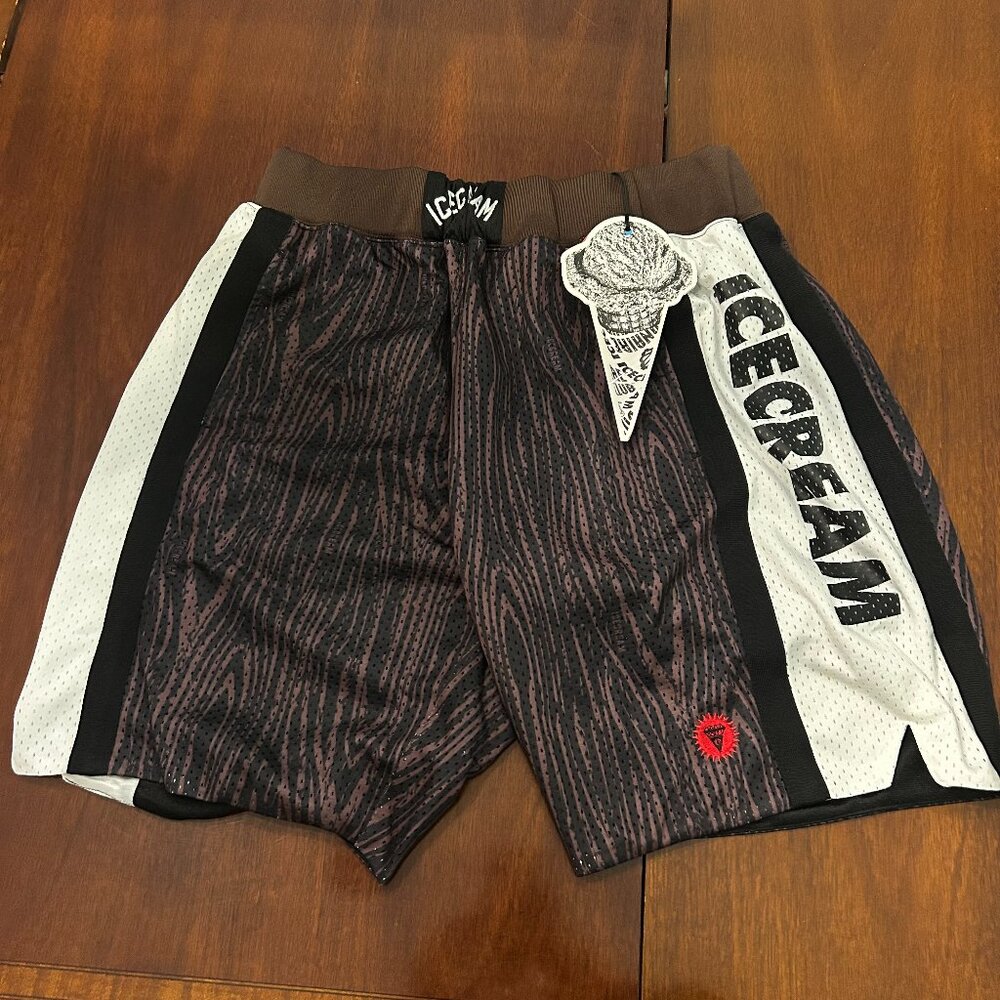 Billionaire Boy Club Brown Ice Cream Basketball Short Size M